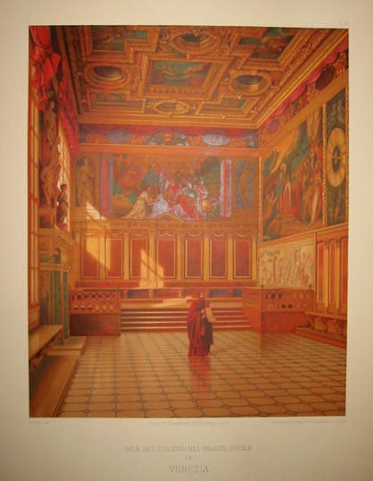 Kà¶hler Heinrich Sala del Collegio nel Palazzo Ducale in Venezia 1880 Leipzig 